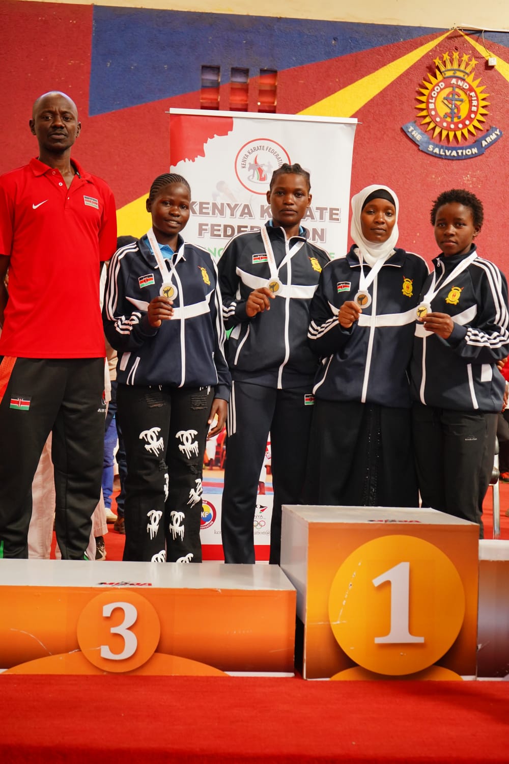 Kenya Police women’s team at the recently concluded Kenya Open Championship.